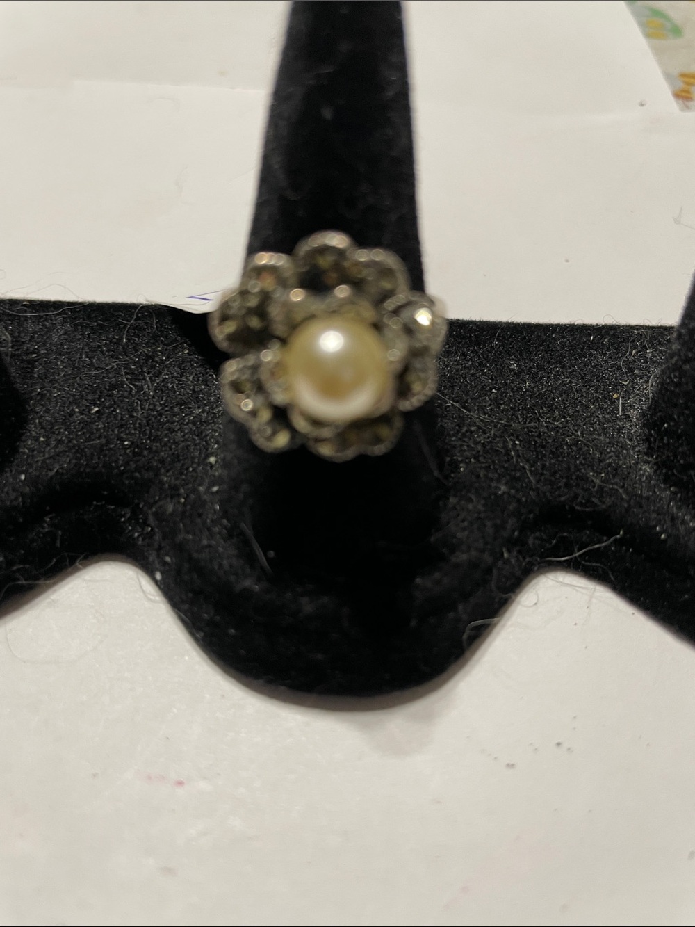 Rings-Pearl Flower Cocktail Ring